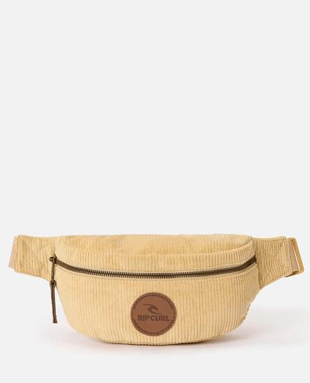 Sac banane Femme Velours - Chameau