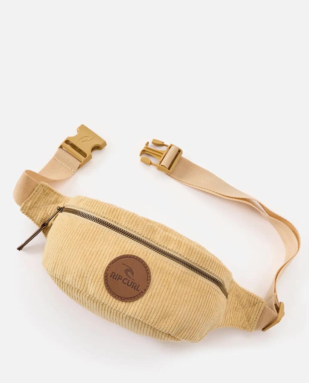 Sac banane Femme Velours - Chameau 5/5