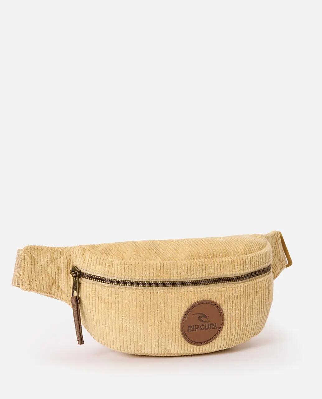 Sac banane Femme Velours - Chameau 2/5