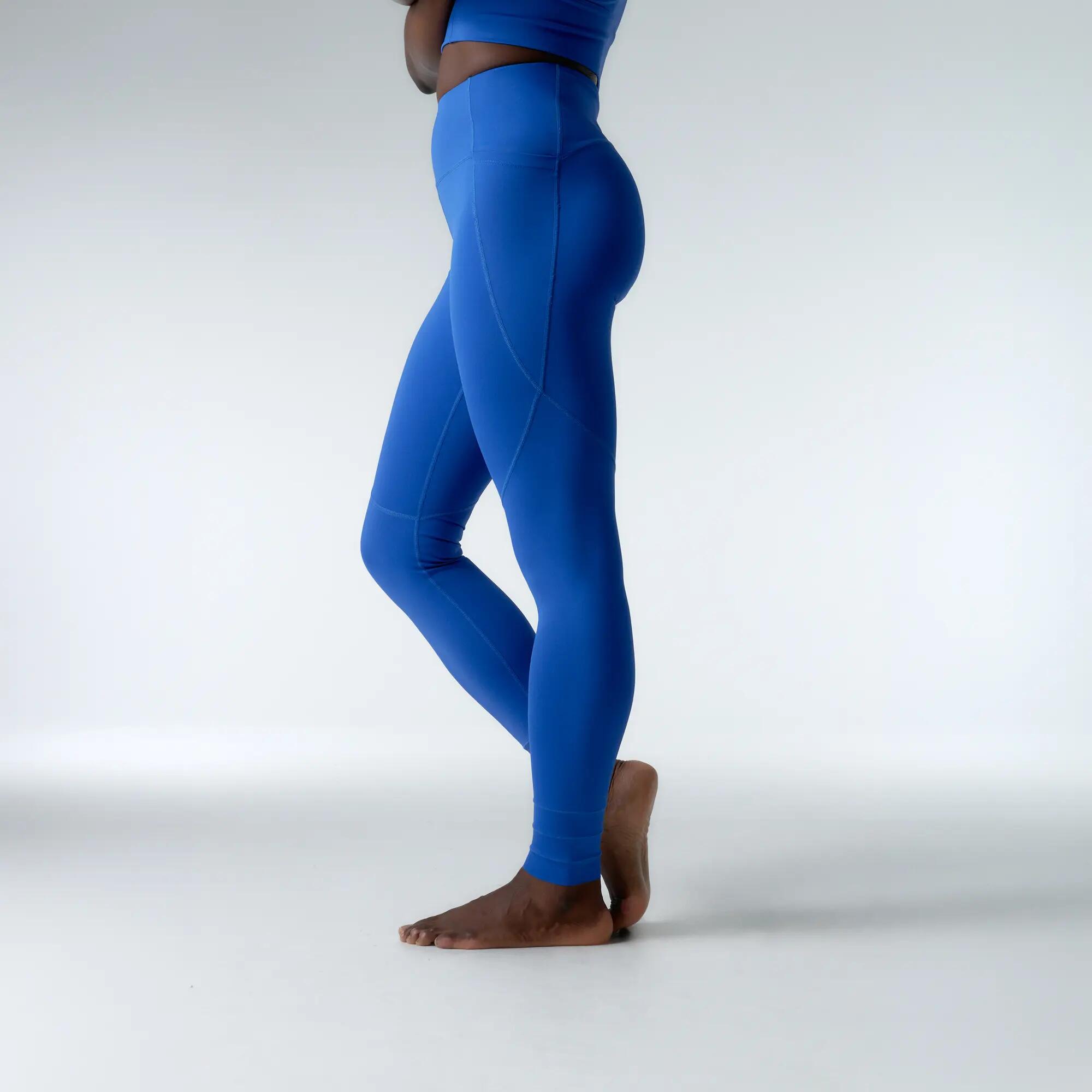 Leggings mallas deportivas Diardi Largo de mujer Black Limba Cobalto Blue 4/6