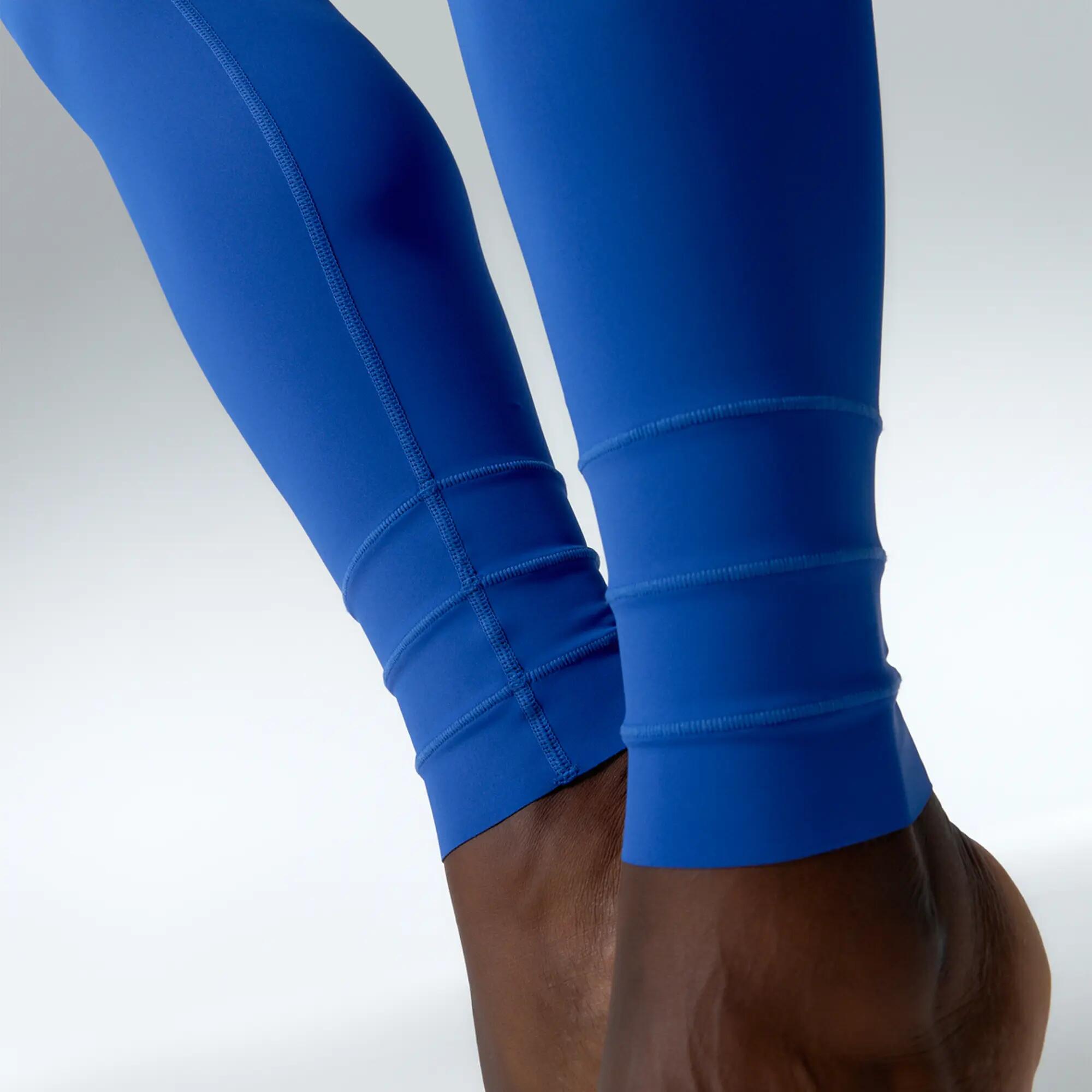 Leggings mallas deportivas Diardi Largo de mujer Black Limba Cobalto Blue 3/6