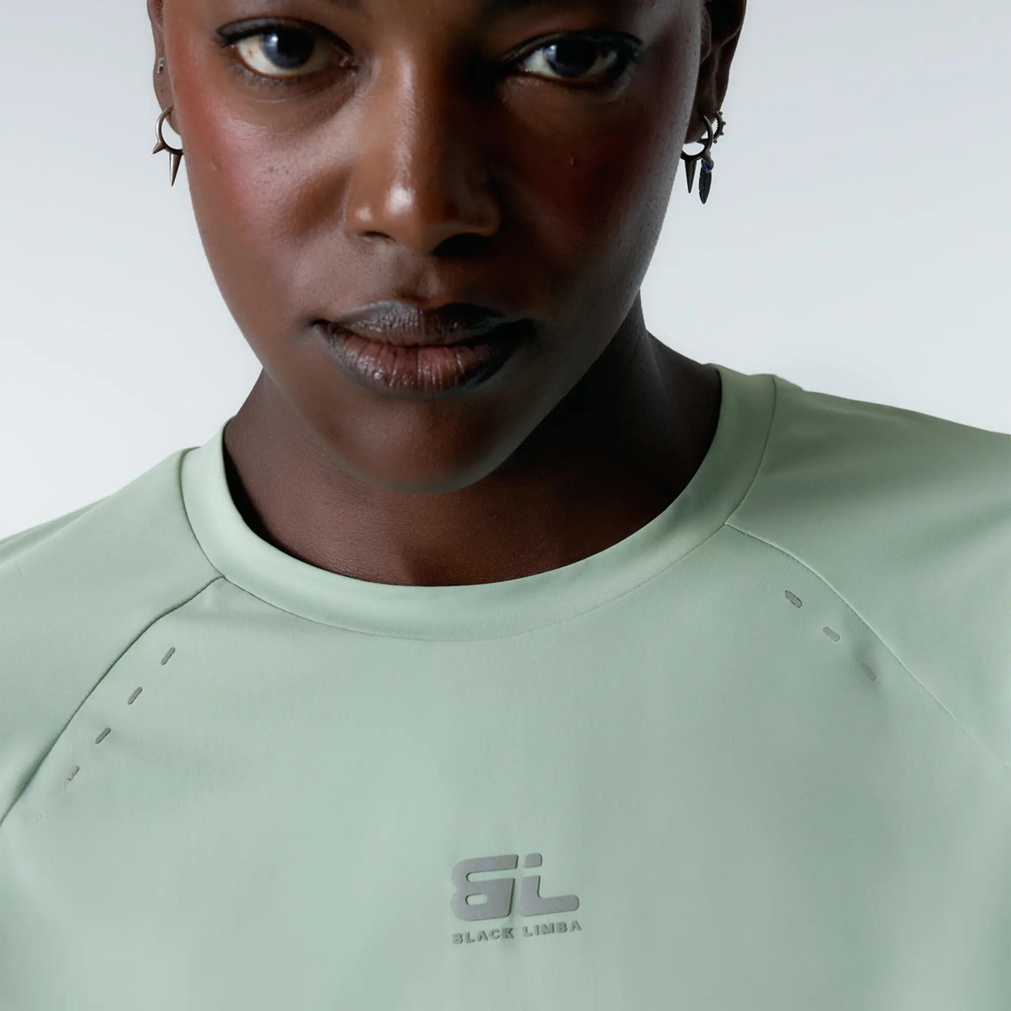Camiseta deportiva Boost Sujeción baja de mujer Black Limba Frosty Green 5/6