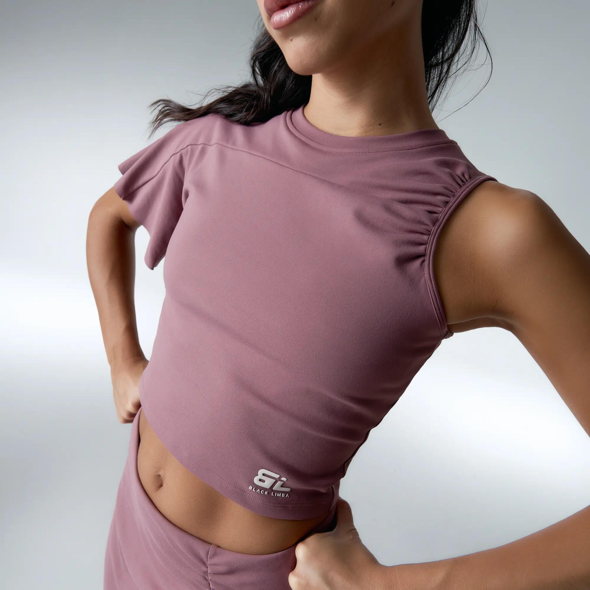 Top desportivo Echo Suporte Médio das mulher Black Limba 3/6