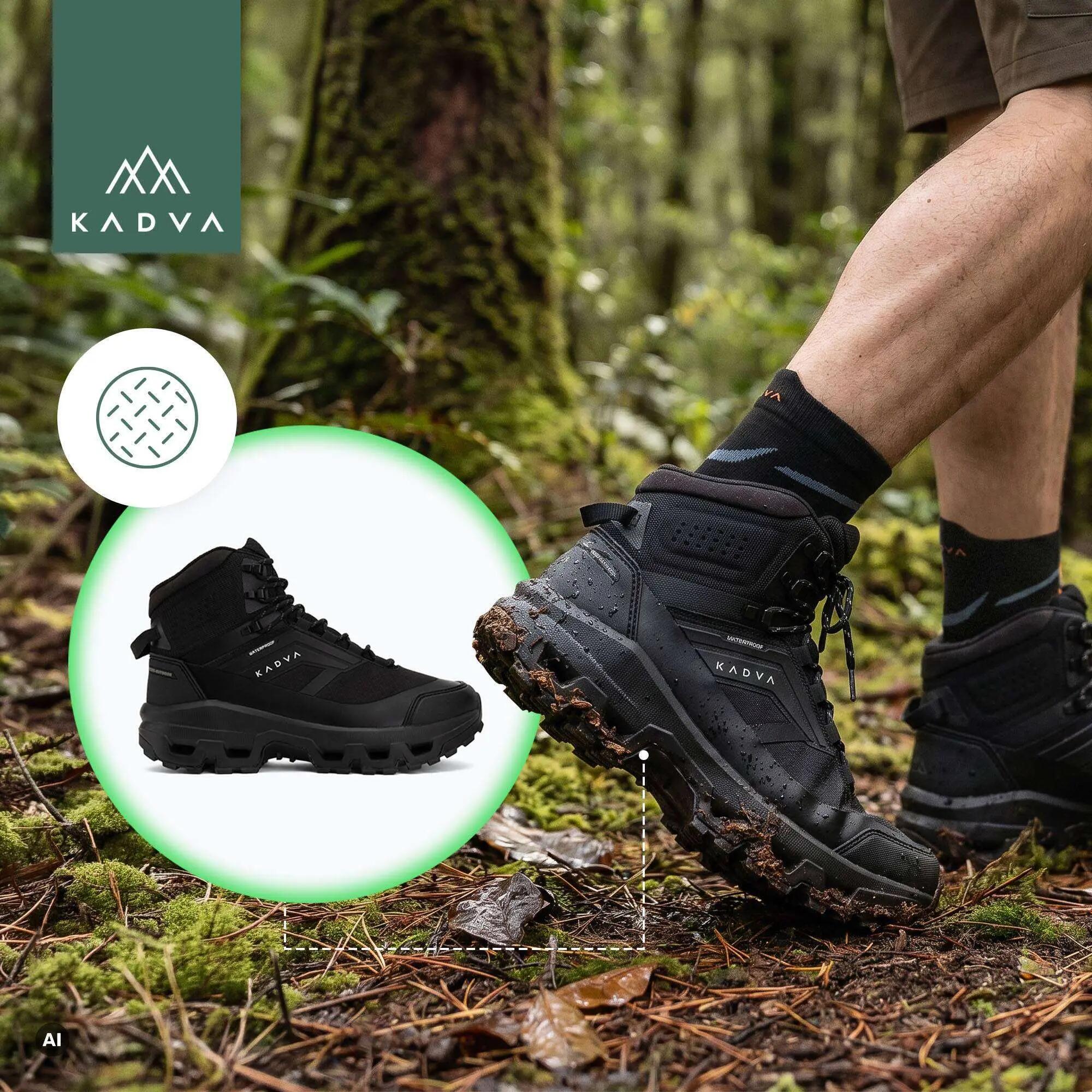 Heren trekkinglaarzen KADVA Obsidian Mid WP 5/7