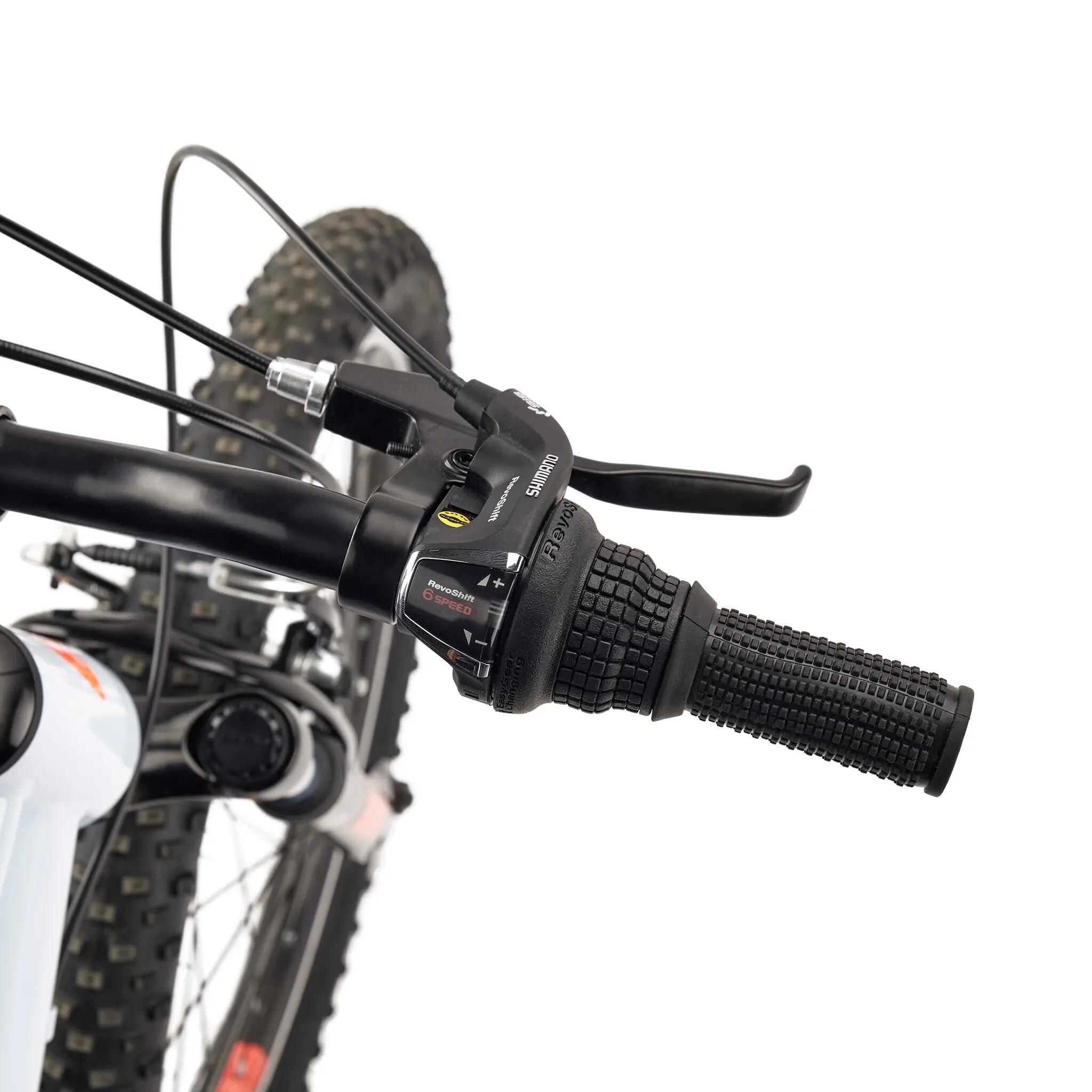 Xroc, 20 Zoll Kinderfahrrad, 6-Gang, Grau/Neonorange, 115–135 cm 5/8