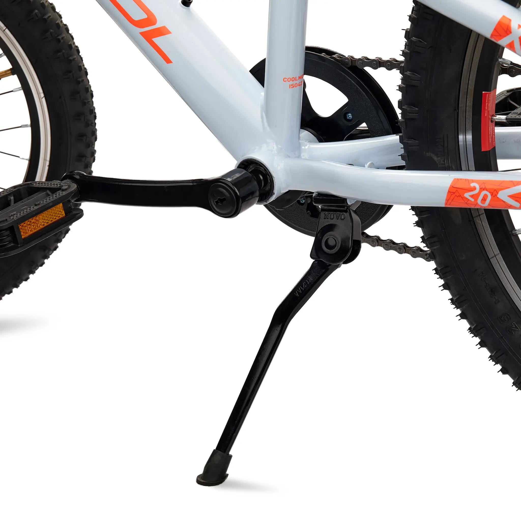 Xroc, 20 Zoll Kinderfahrrad, 6-Gang, Grau/Neonorange, 115–135 cm 4/8