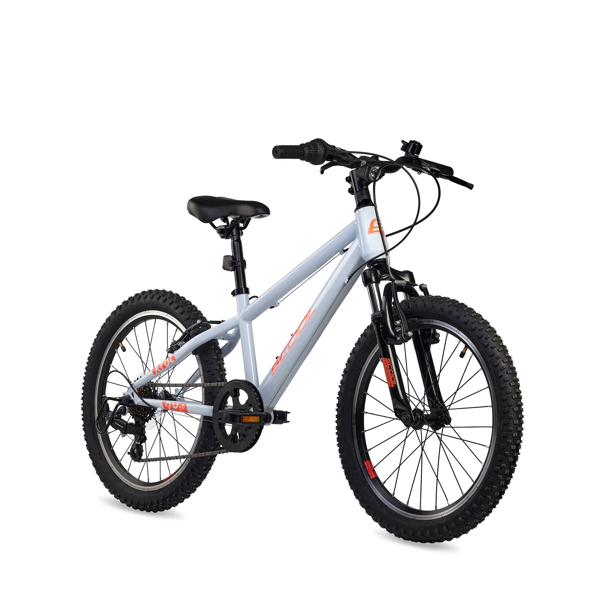 Xroc, 20 Zoll Kinderfahrrad, 6-Gang, Grau/Neonorange, 115–135 cm 2/8