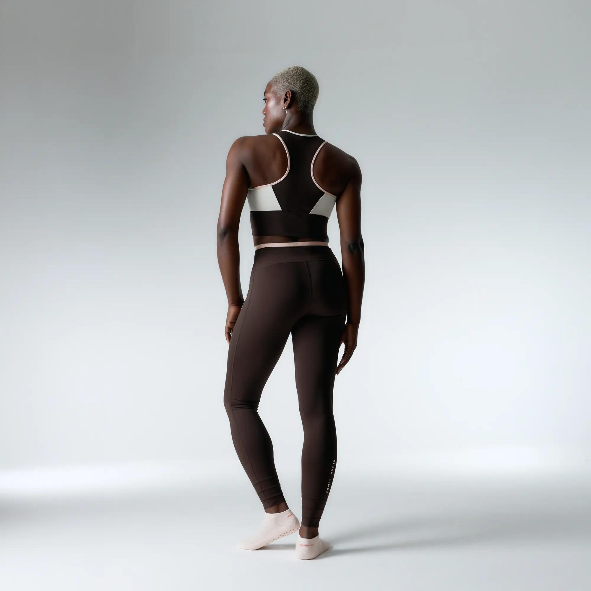 Ensemble de sport Top+Legging Trackline  pour femmes Black Limba 2/6