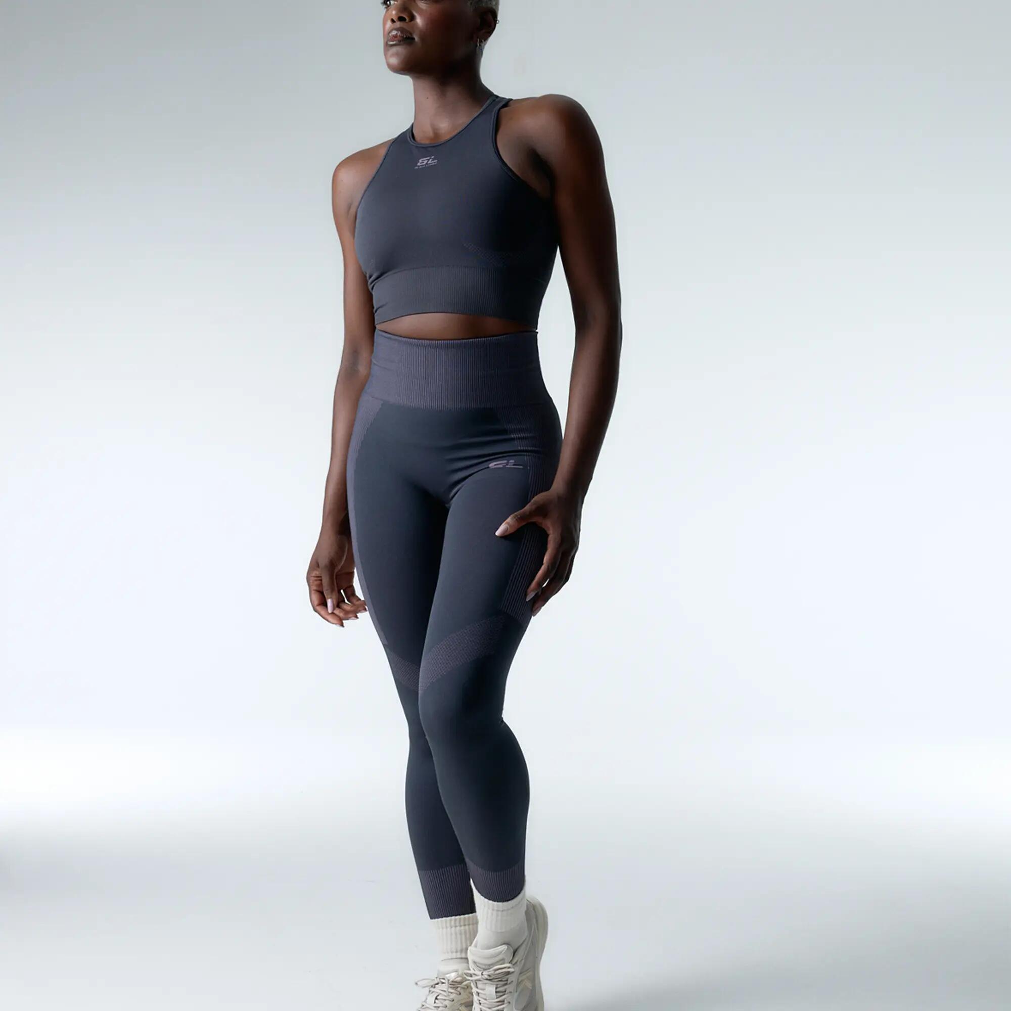 Ensemble de sport Top+Legging Flex Form  pour femmes Black Limba 3/6