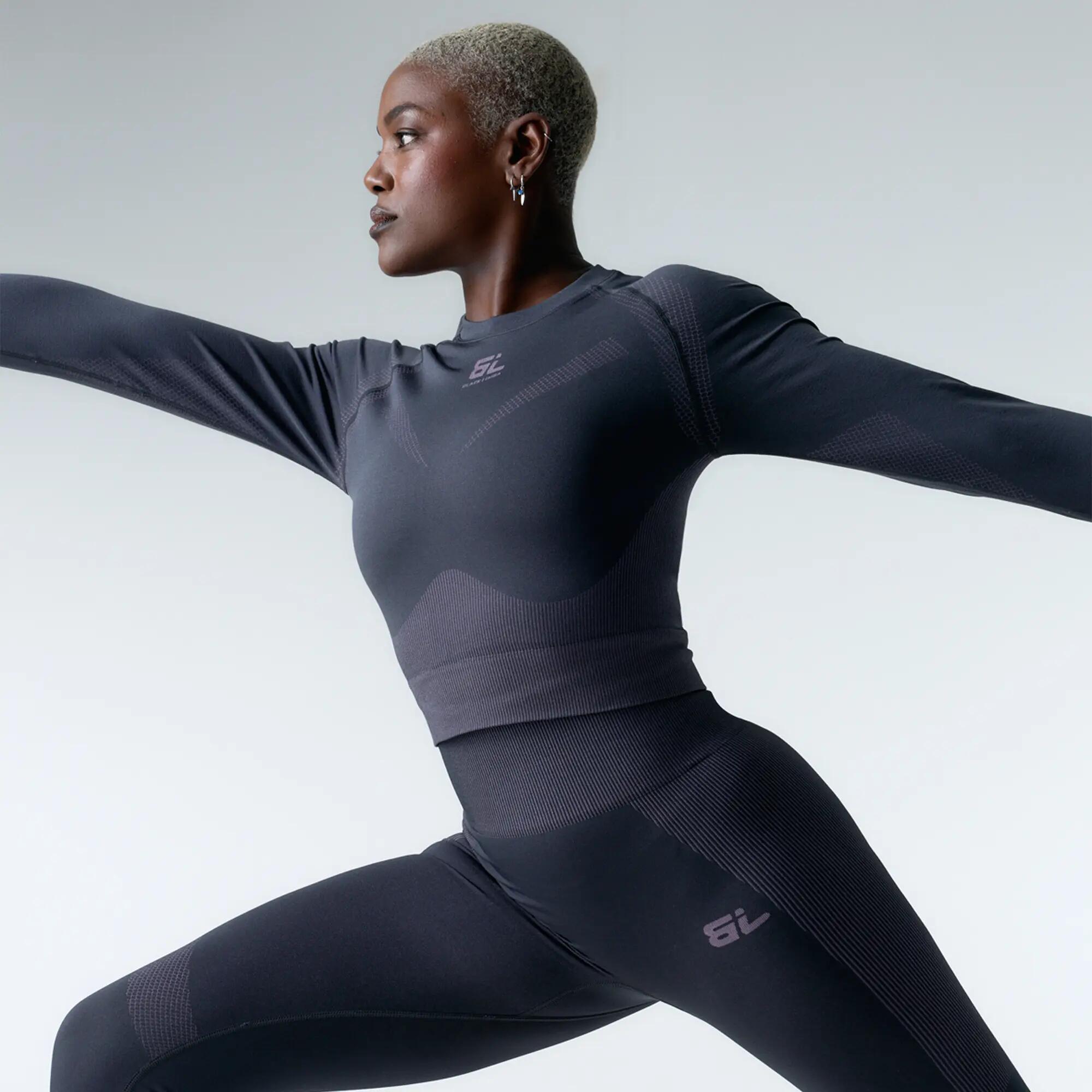 Conjunto desportivo Top+Legging Flex Motion & Flex Form das mulher Black Limba 4/6