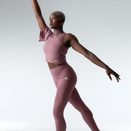 Ensemble de sport Top+Legging Echo & Wave pour femmes Black Limba