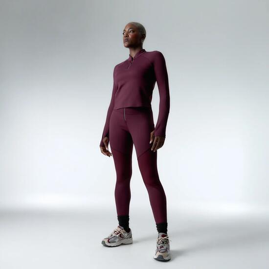 Ensemble de sport Top+Legging Peak Motion pour femmes Black Limba
