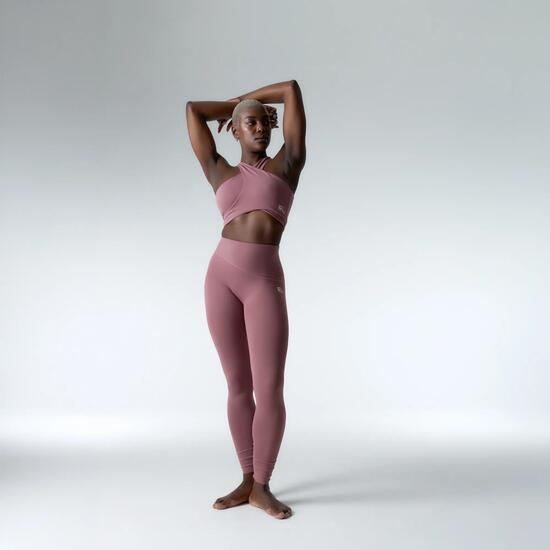 Ensemble de sport Top+Legging Wave pour femmes Black Limba