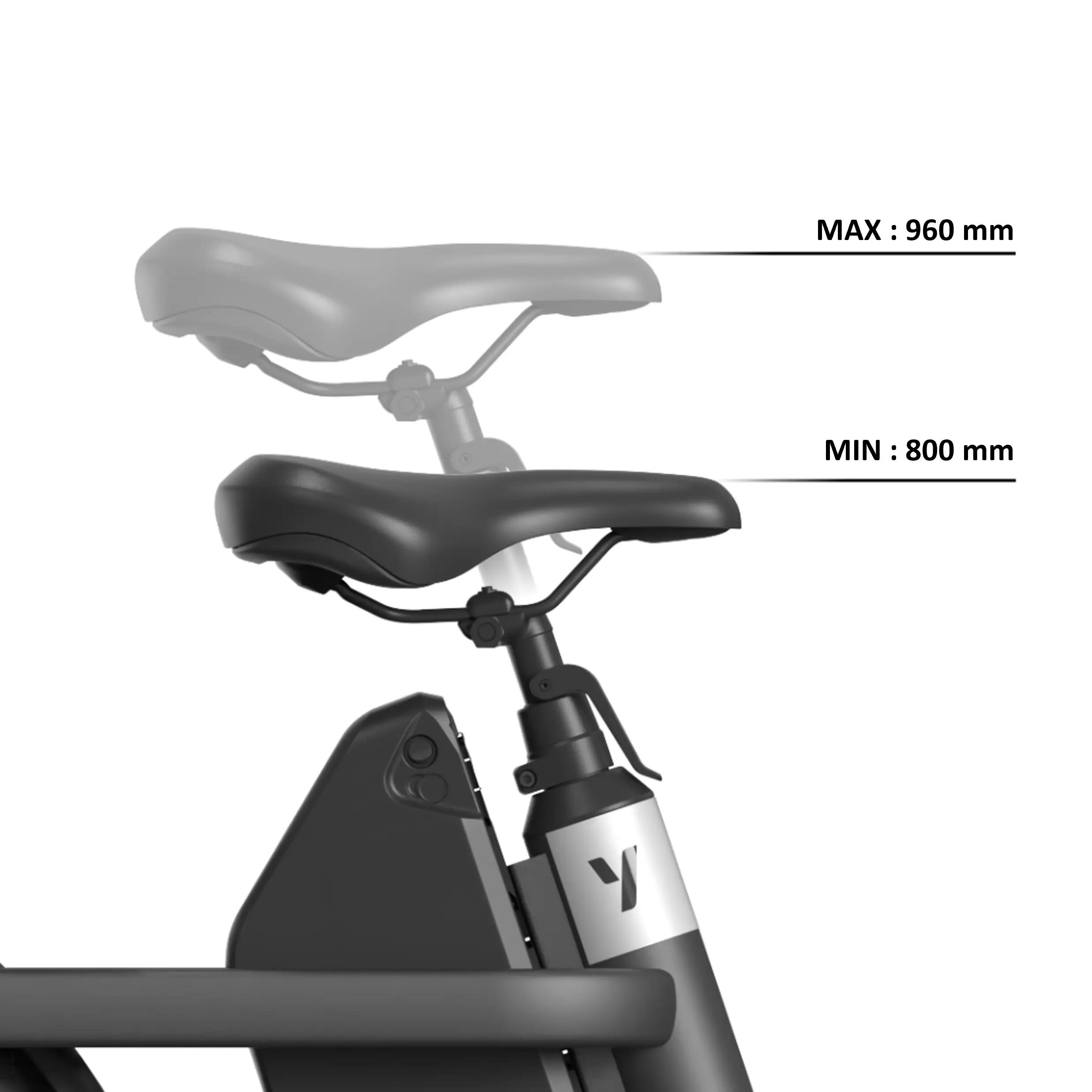 Vélo cargo Longtail électrique compact adulte 20" 75Nm 120km DAY CARGO MINI Gris 4/13