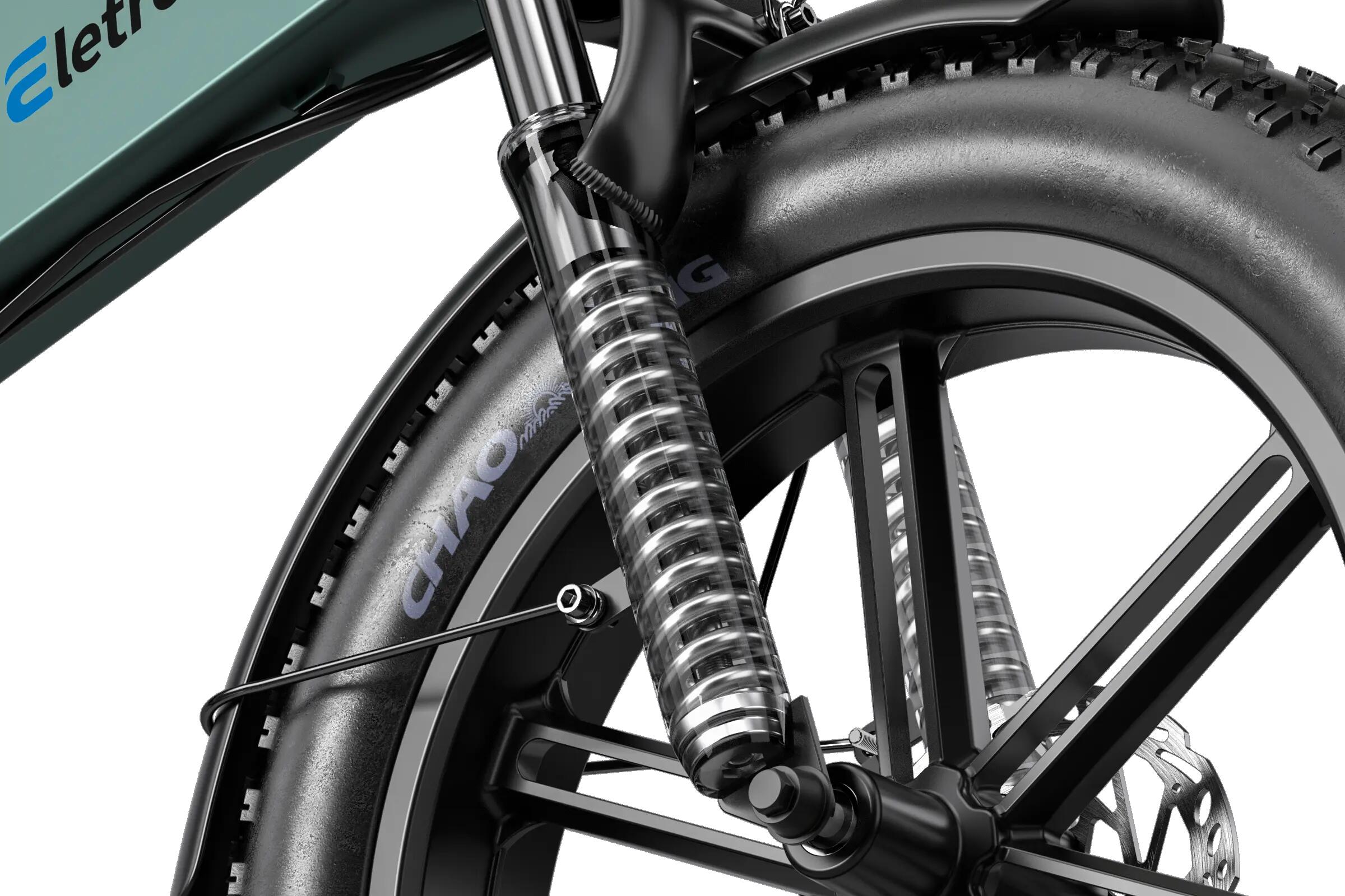 Bicicleta elétrica dobrável ZWheel Urban Compass, 250W, 55Nm, 13Ah, 100km, cinza 7/7