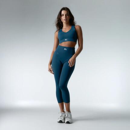 Ensemble de sport Top+Legging Strong motion Compressive pour femmes Black Limba