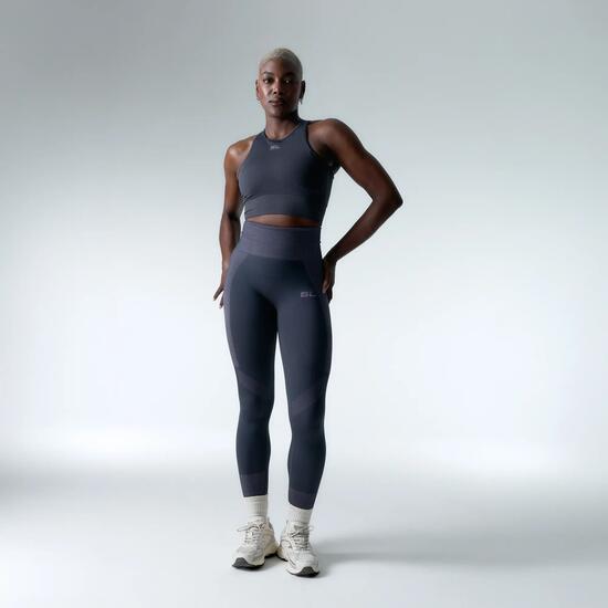 Ensemble de sport Top+Legging Flex Form pour femmes Black Limba