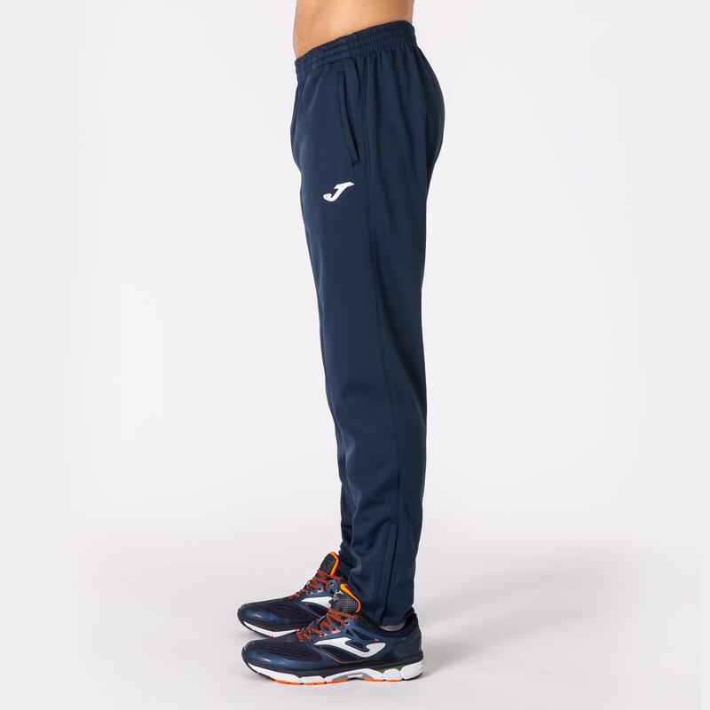 Pantaloni lungi cardați bleumarin S
