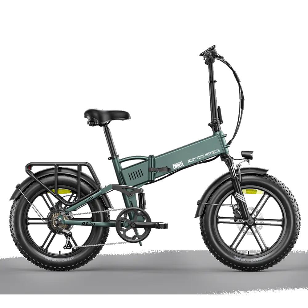 Bicicleta elétrica dobrável ZWheel Urban Compass, 250W, 55Nm, 13Ah, 100km, cinza 2/7