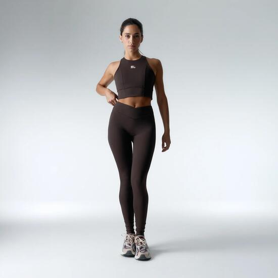 Ensemble de sport Top+Legging Diardi & Ica Compressive pour femmes Black Limba
