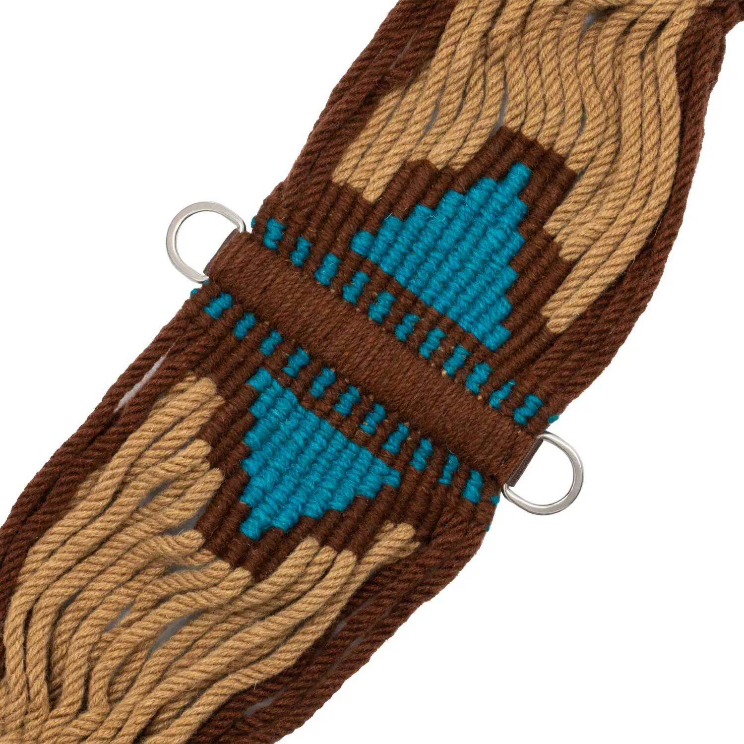 Sangle western en mohair motif aztèque 3/5
