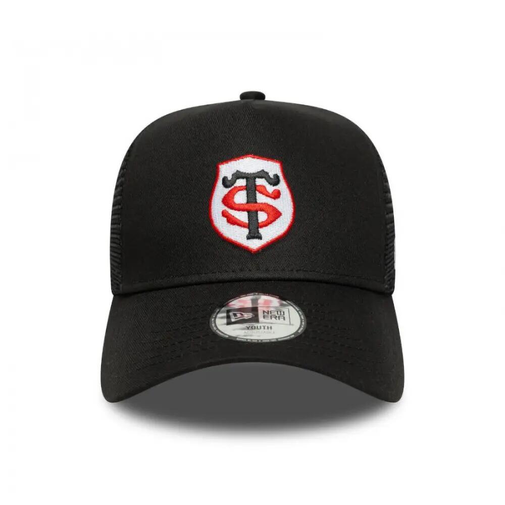 Gorra infantil New Era Trucker Mesh Stade Toulousain Negra 3/4