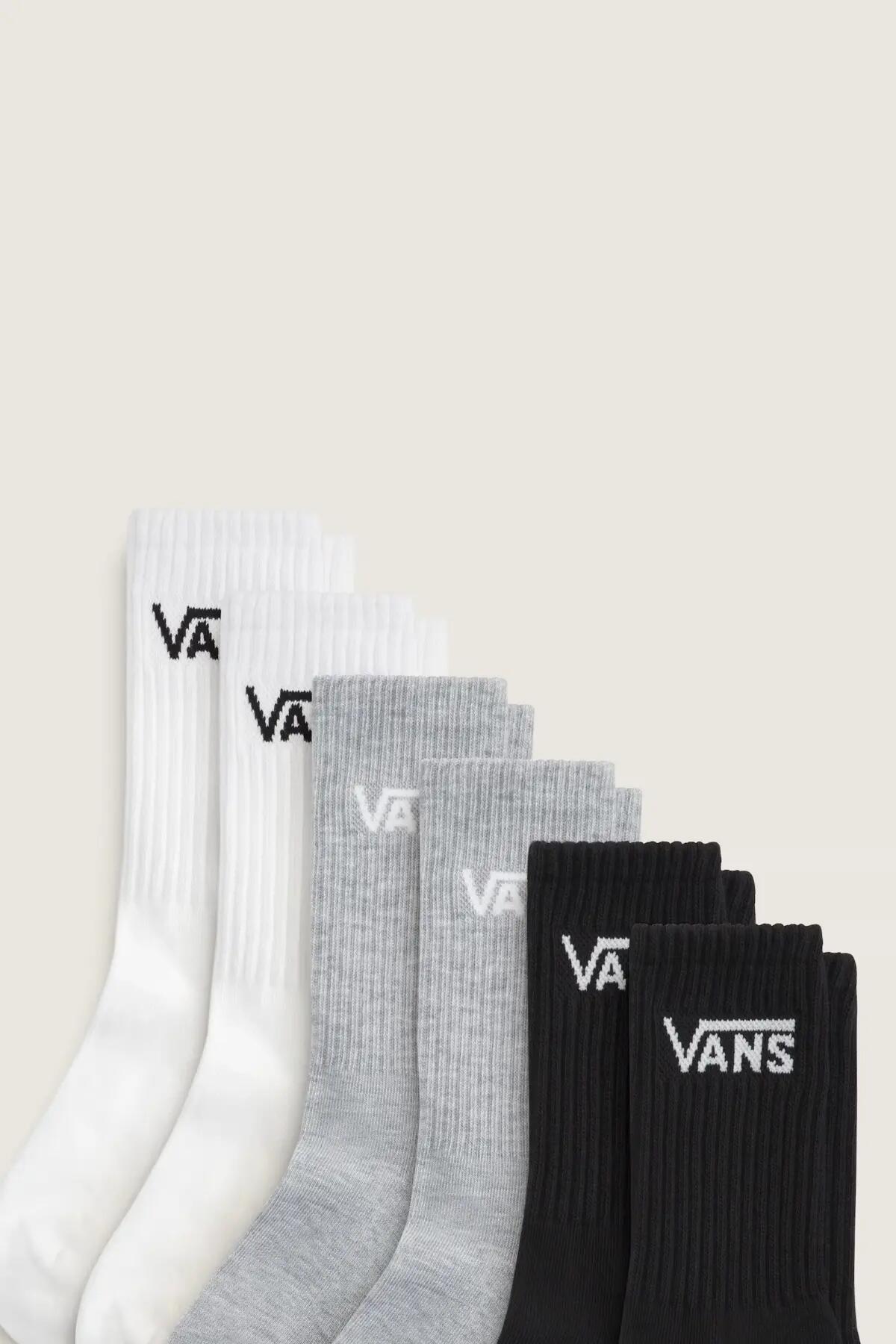Meias Vans Modelo Vn000qcbcnc1 Classic Crew Cor Multicolorido 5/5