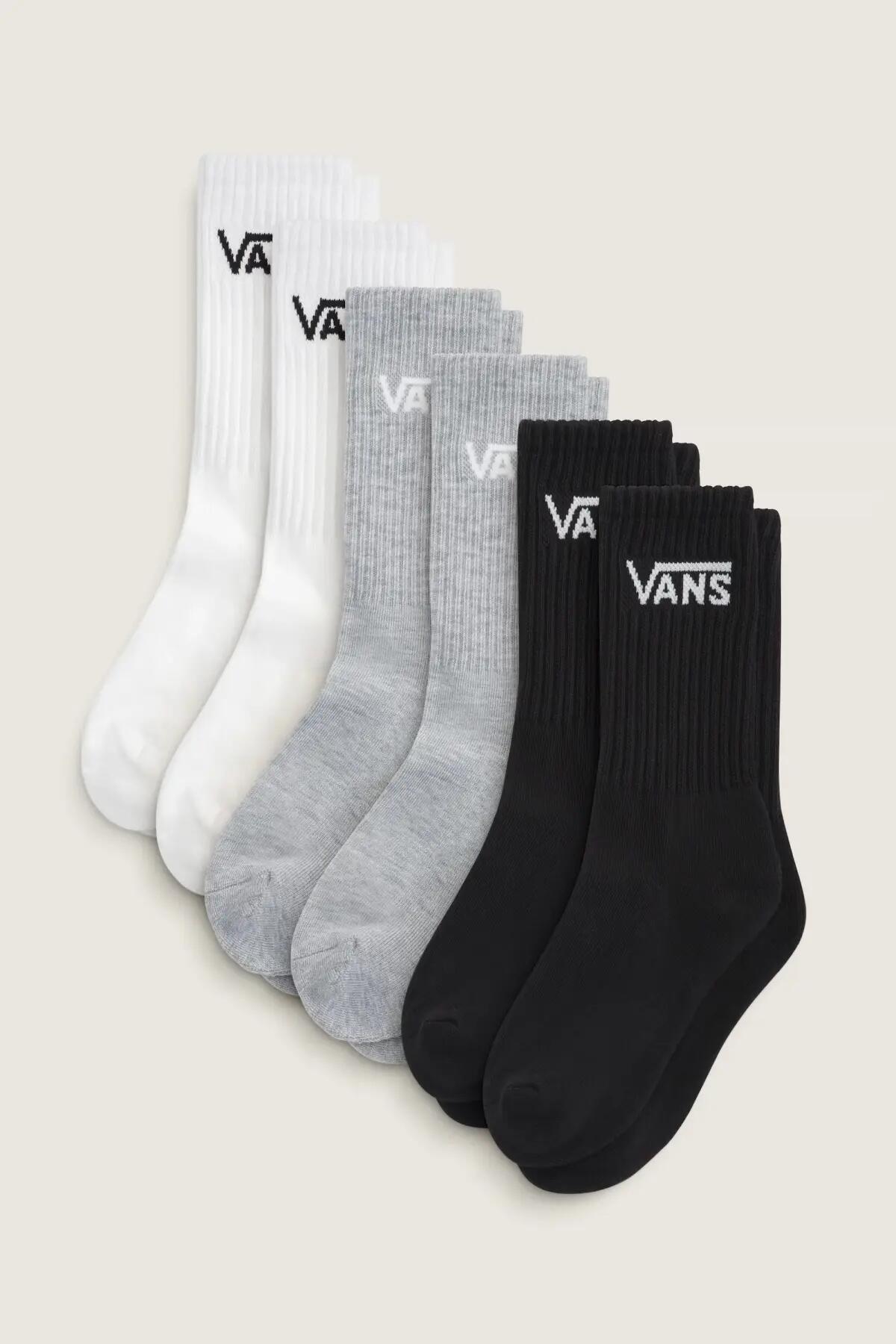 Meias Vans Modelo Vn000qcbcnc1 Classic Crew Cor Multicolorido 4/5