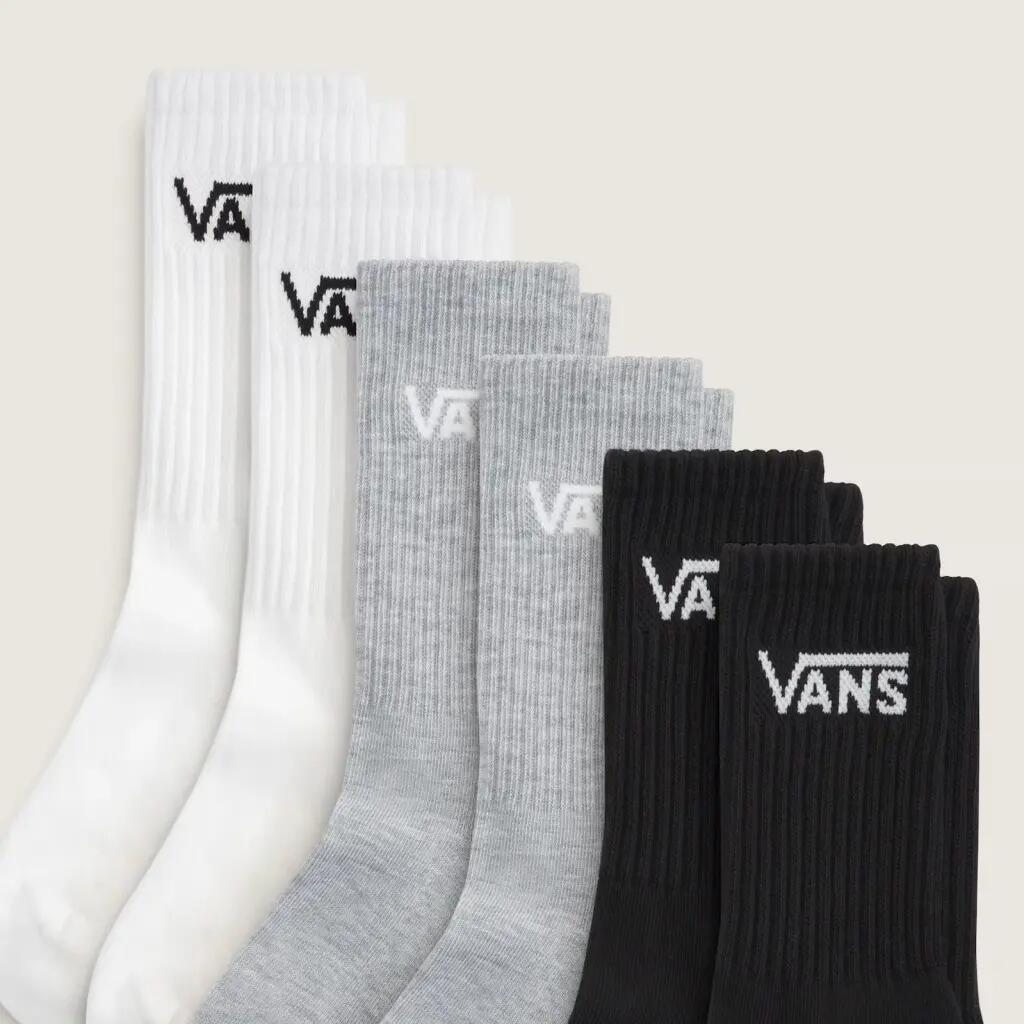 Meias Vans Modelo Vn000qcbcnc1 Classic Crew Cor Multicolorido 3/5