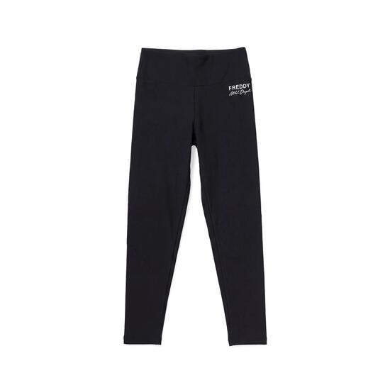 Legging femmes taille haute 7/8 avec logo argenté