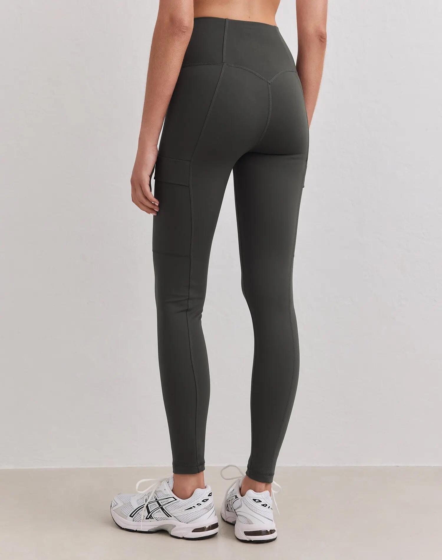 Femme Legging Chaud à poches Lierre foncé 3/5