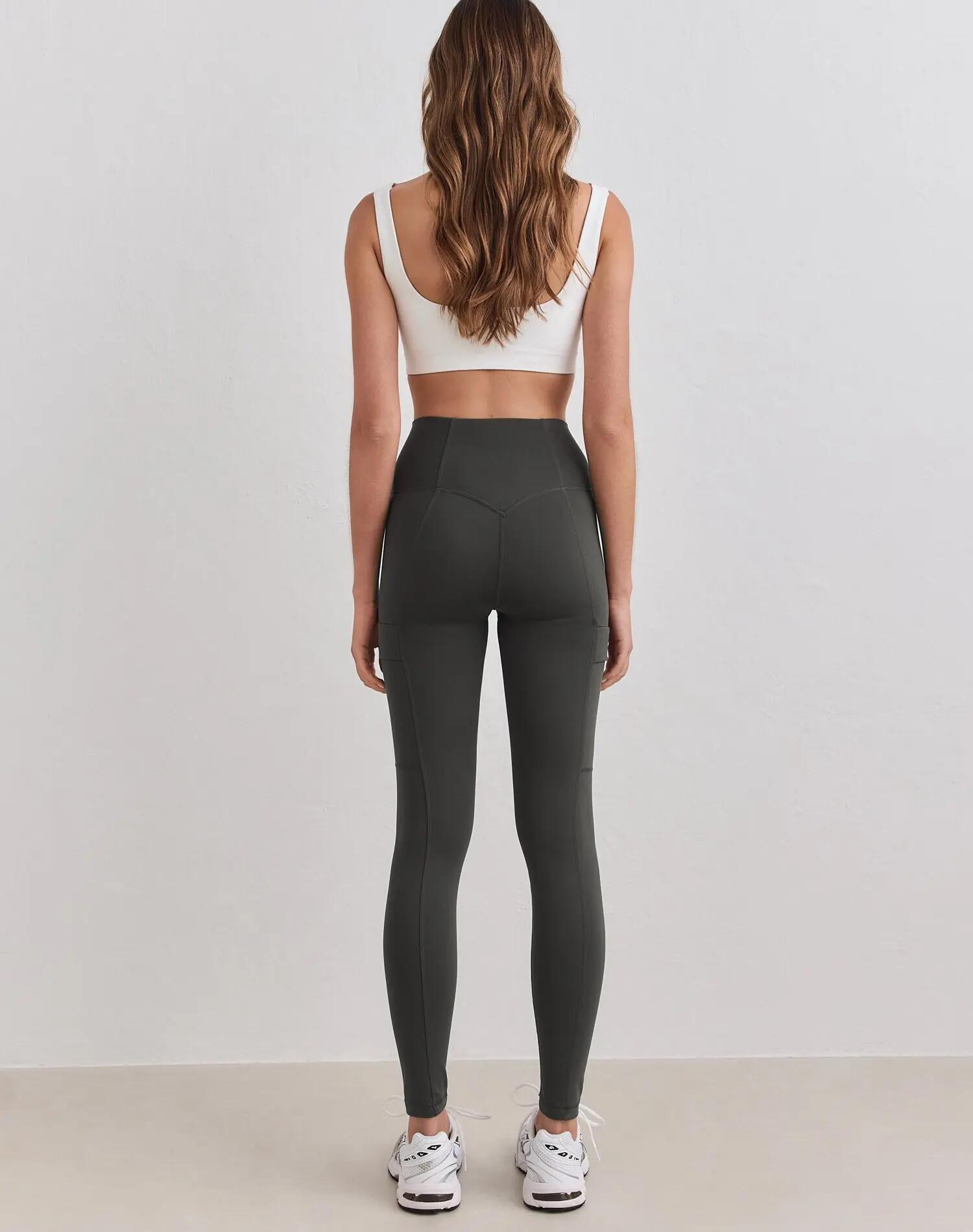 Femme Legging Chaud à poches Lierre foncé 2/5