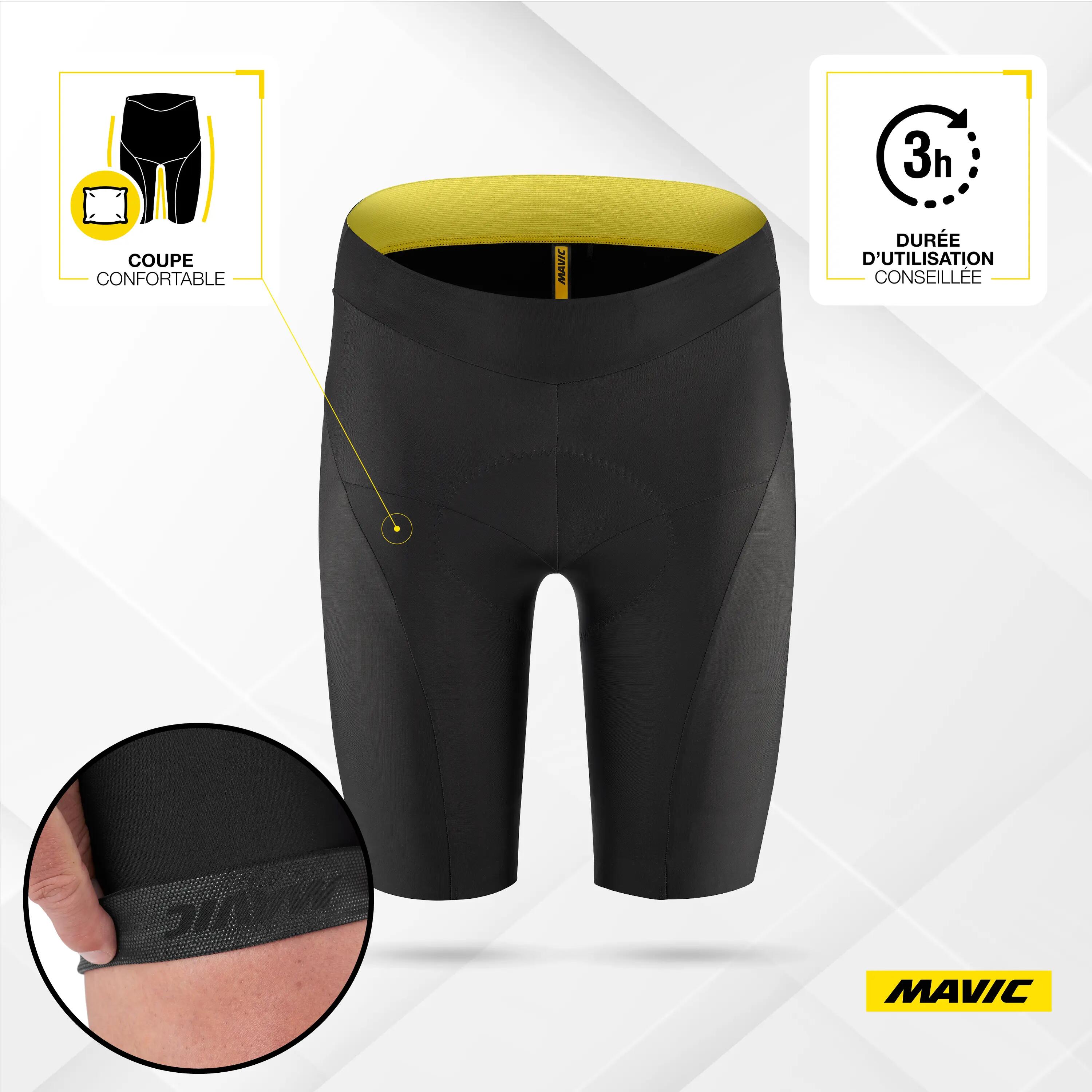 Cuissard vélo route homme AKSIUM SHORT insert confortable respirant stretch 2/7