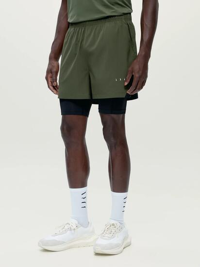 Short de sport homme Strider 2 en 1 avec short intérieur avec poches