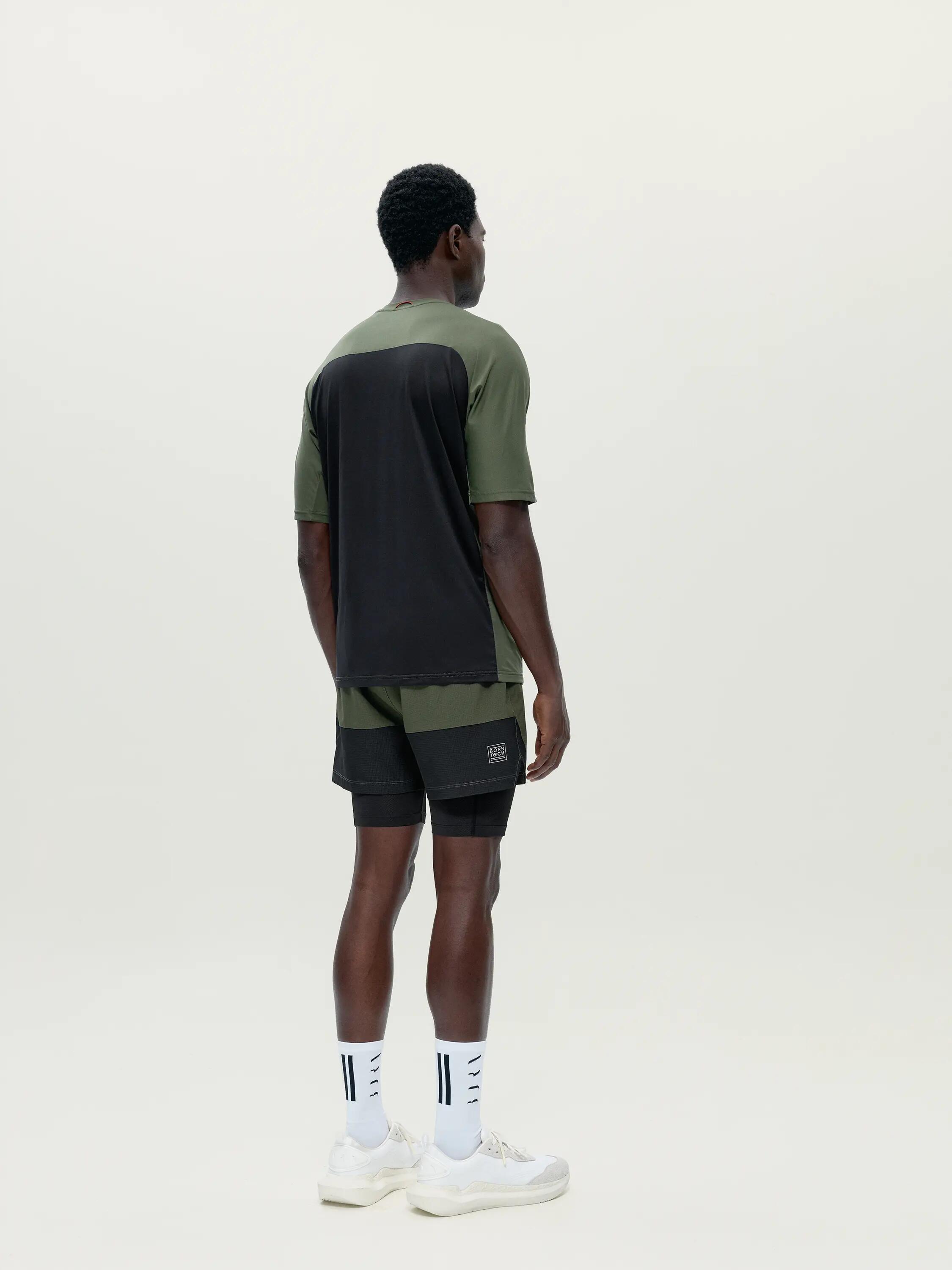 Pantalón corto deportivo de hombre Strider 2 en 1 con bolsillos 6/6