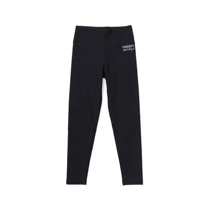 Legging femmes taille haute 7/8 avec logo argenté