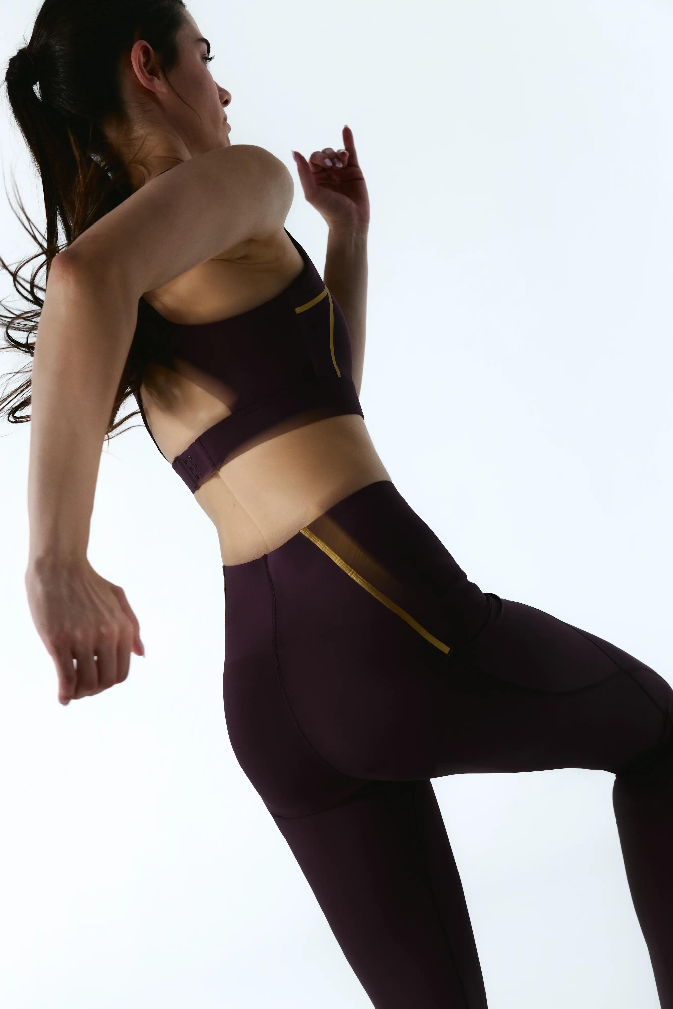 Brassière de sport femme Gold Maintien élevé effet gainant 8/8