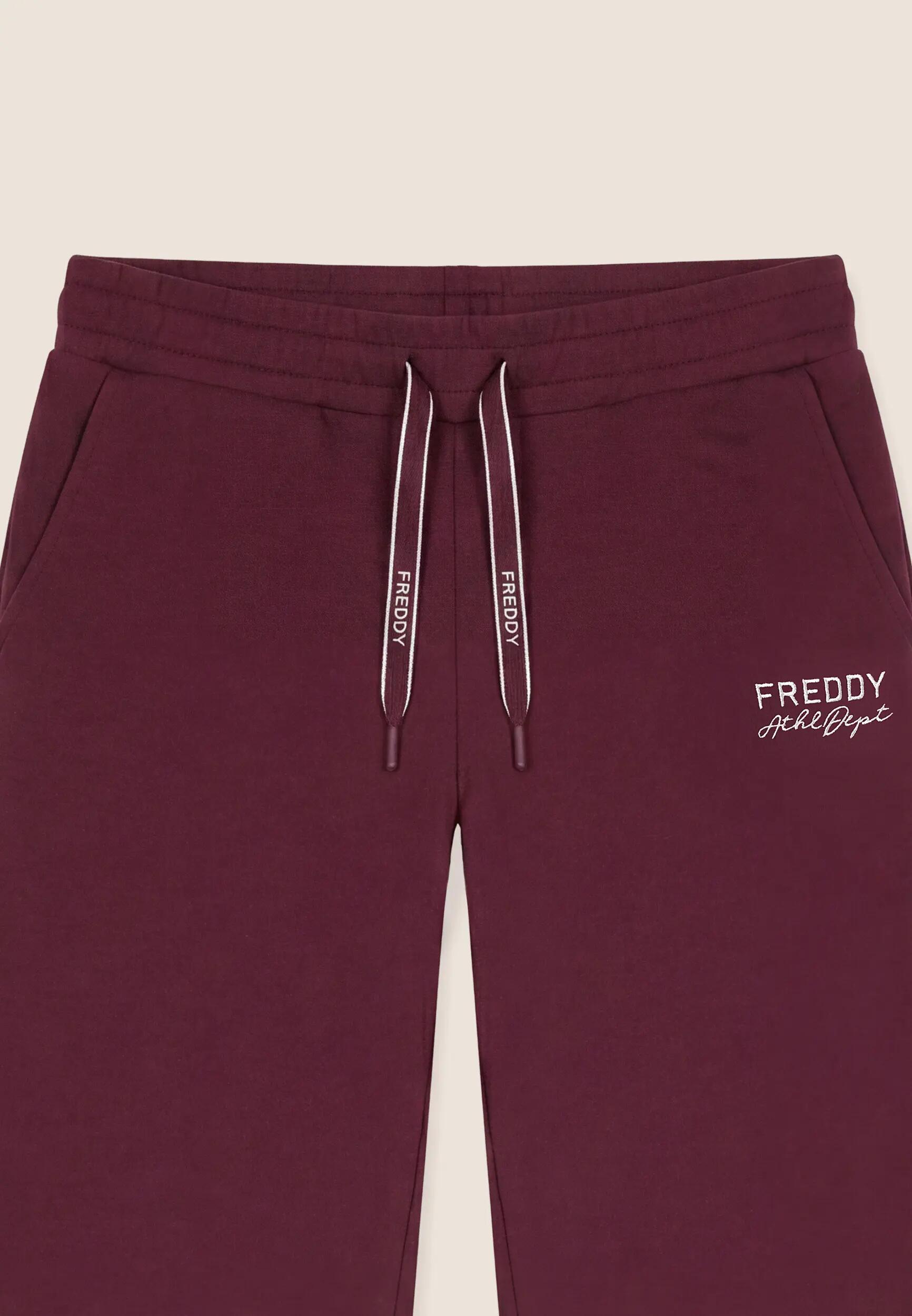 Pantaloni Sportivi Donna Wide Leg in Felpa Freddy 3/3