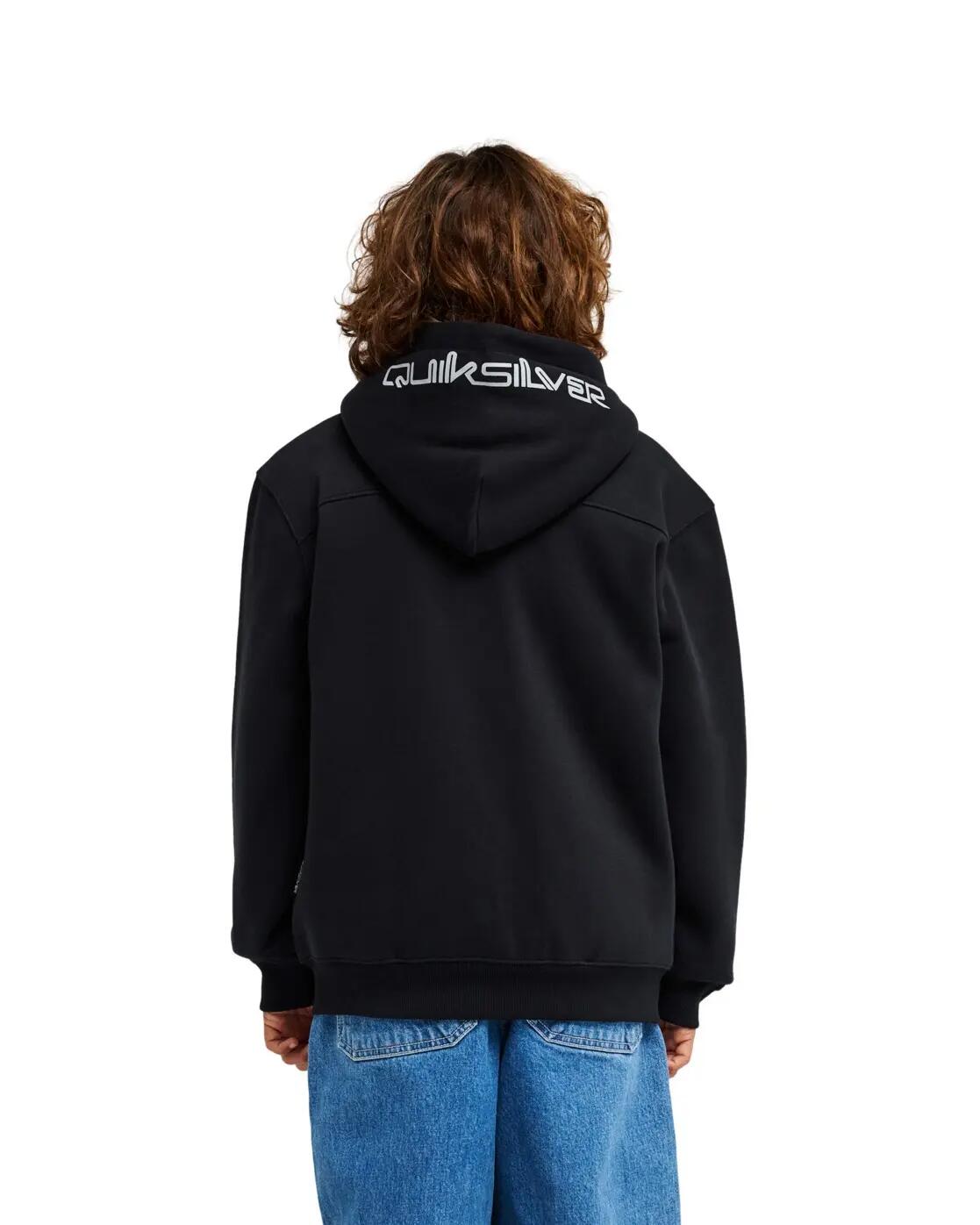 Sudadera con capucha y cremallera FLEECE SHERPA Negro Niño 2/4
