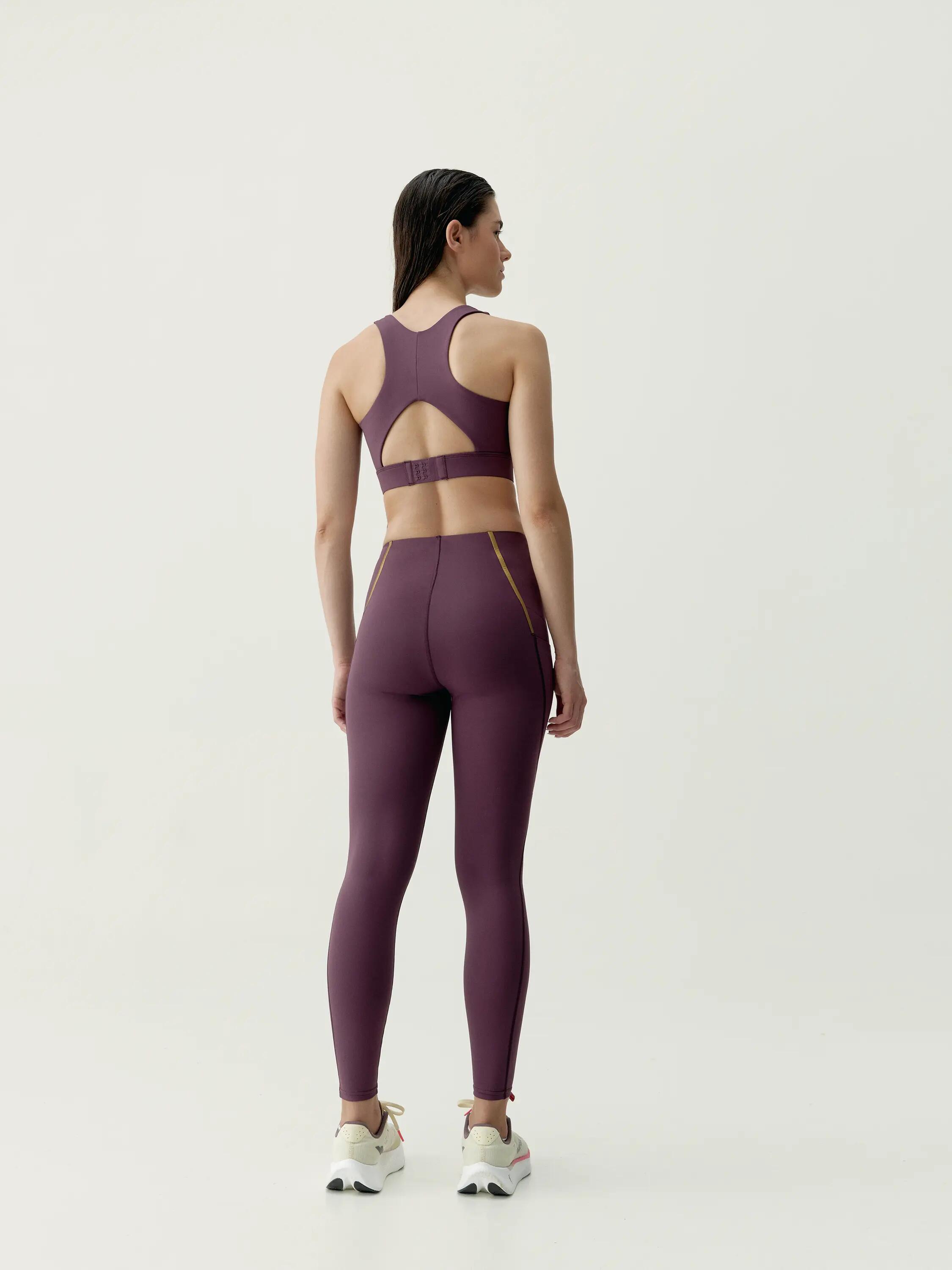 Brassière de sport femme Gold Maintien élevé effet gainant 5/8