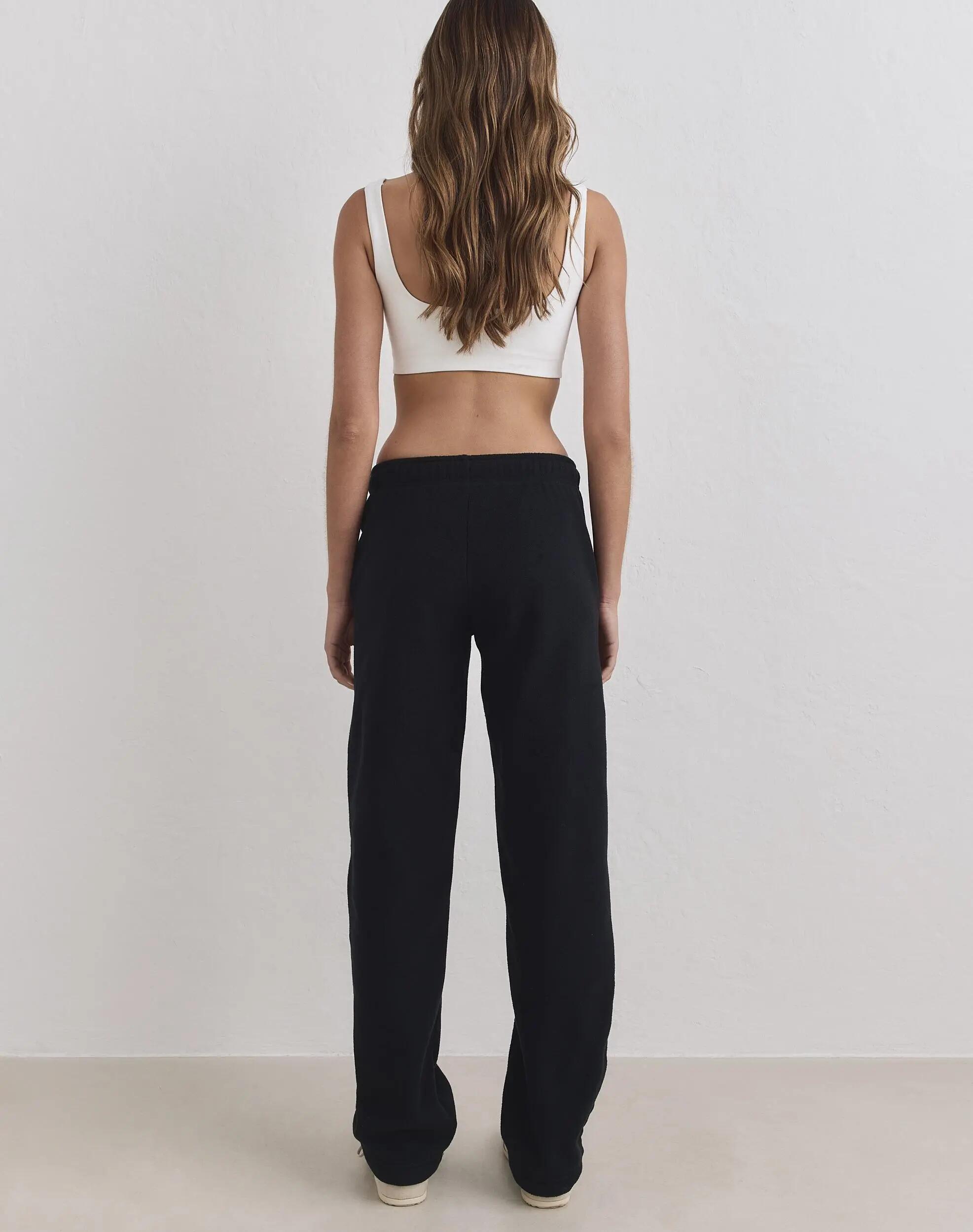 Femme Pantalon Polaire Noir 4/4