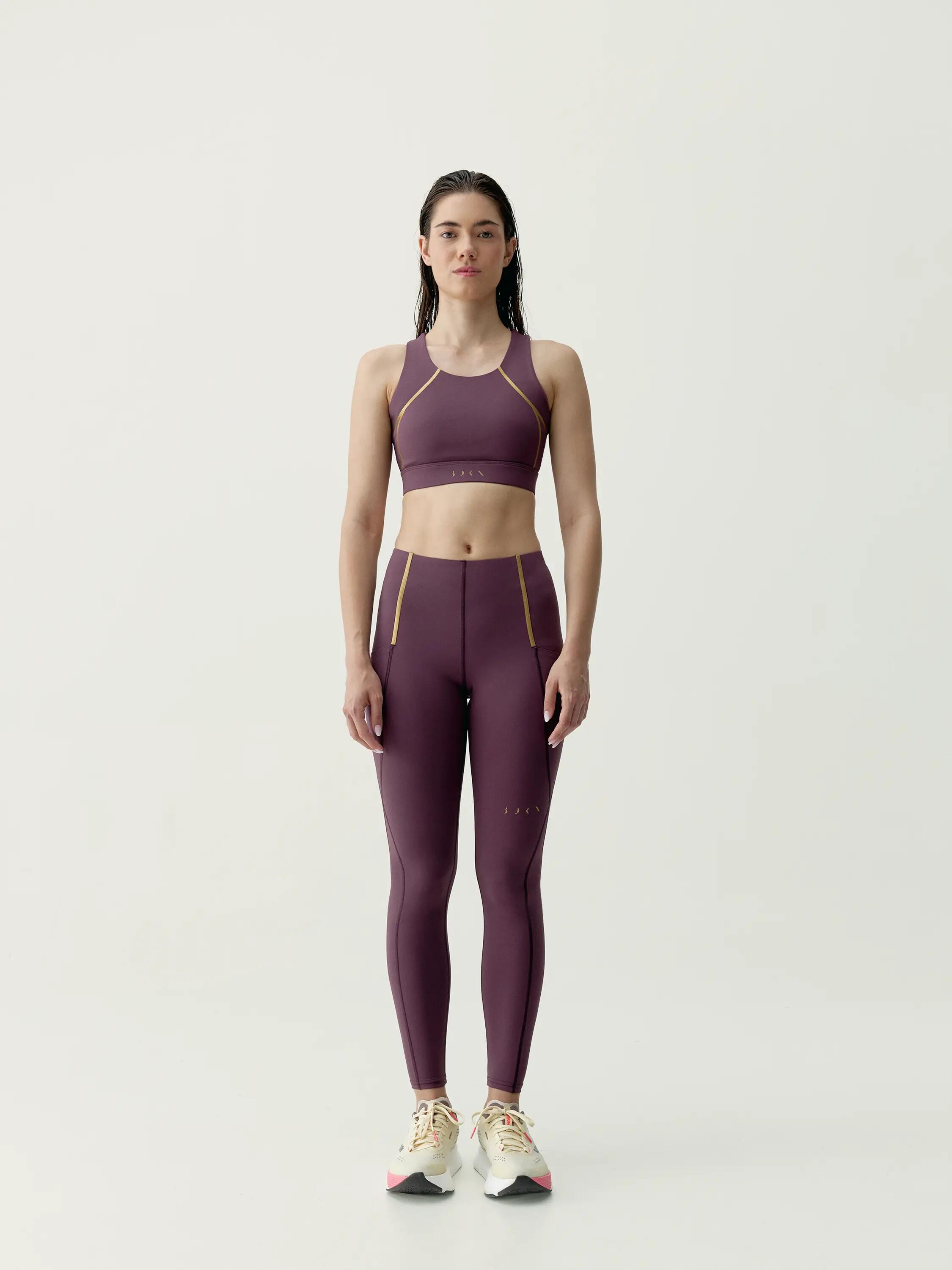 Brassière de sport femme Gold Maintien élevé effet gainant 4/8
