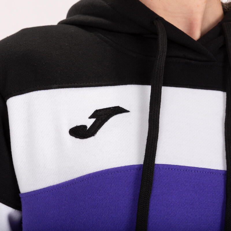 Sweat à capuche Femme Joma Crew iv violet noir blanc