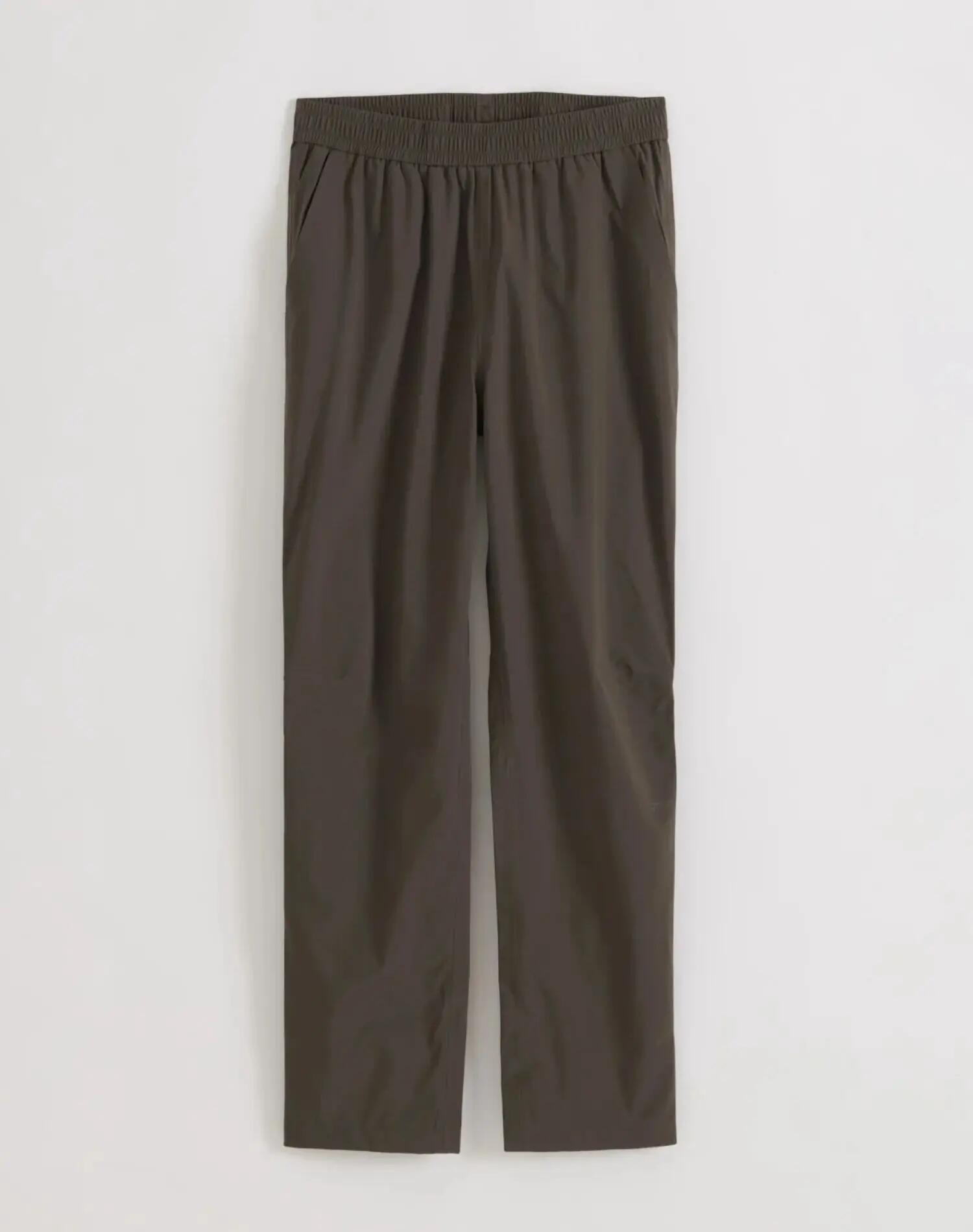 Mujer Pantalón Impermeable de Poner Ajustable Cremallera Gemelo Hiedra Oscura 6/6