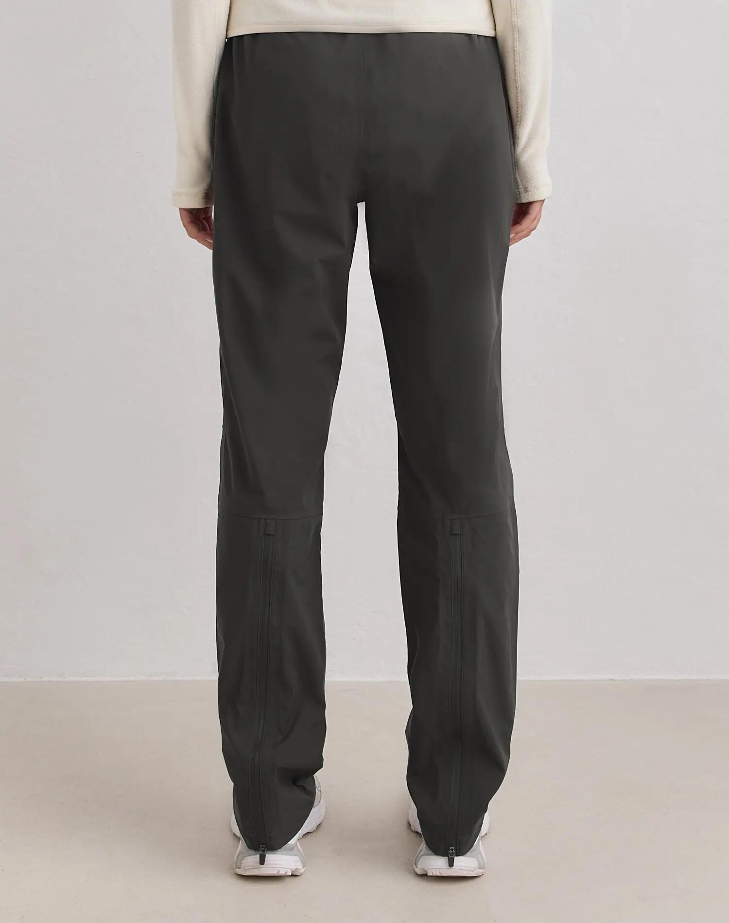 Mujer Pantalón Impermeable de Poner Ajustable Cremallera Gemelo Hiedra Oscura 4/6