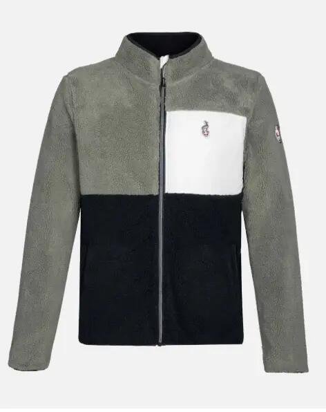 Veste Polaire Randonnée Homme Aulp "Vogue" M Kaki 1/5
