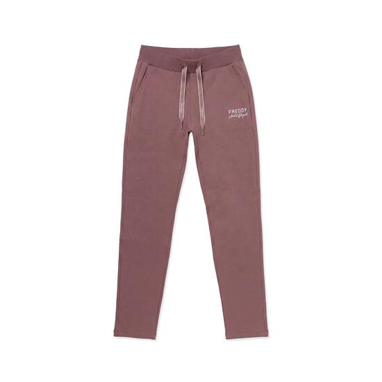 Pantalon de sport pour femmes en molleton, coupe classique, bas droit