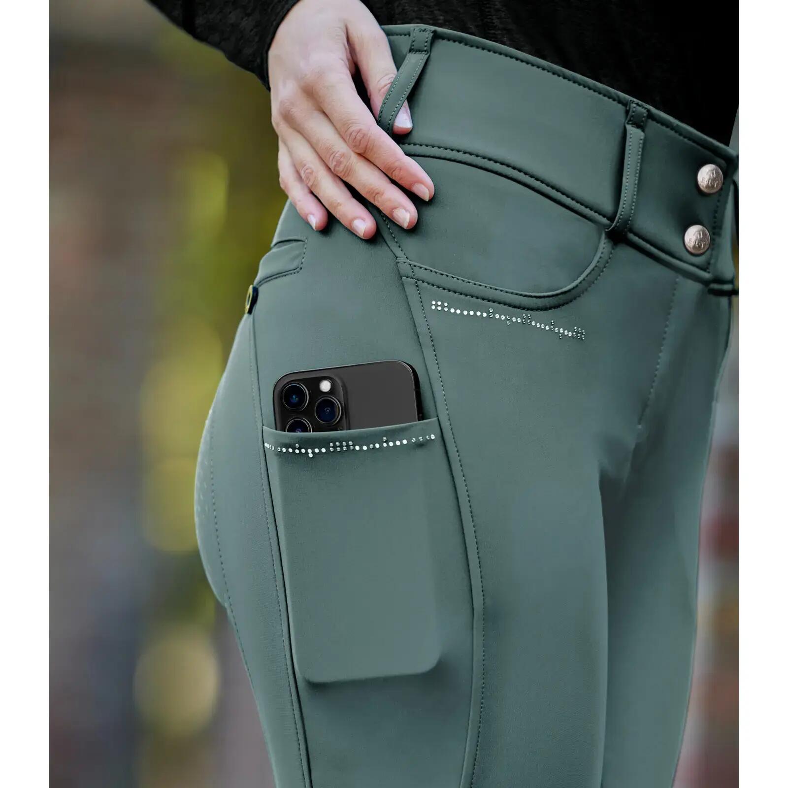 Damesbroek met volledige grip ELT Mathilda Glam 3/4