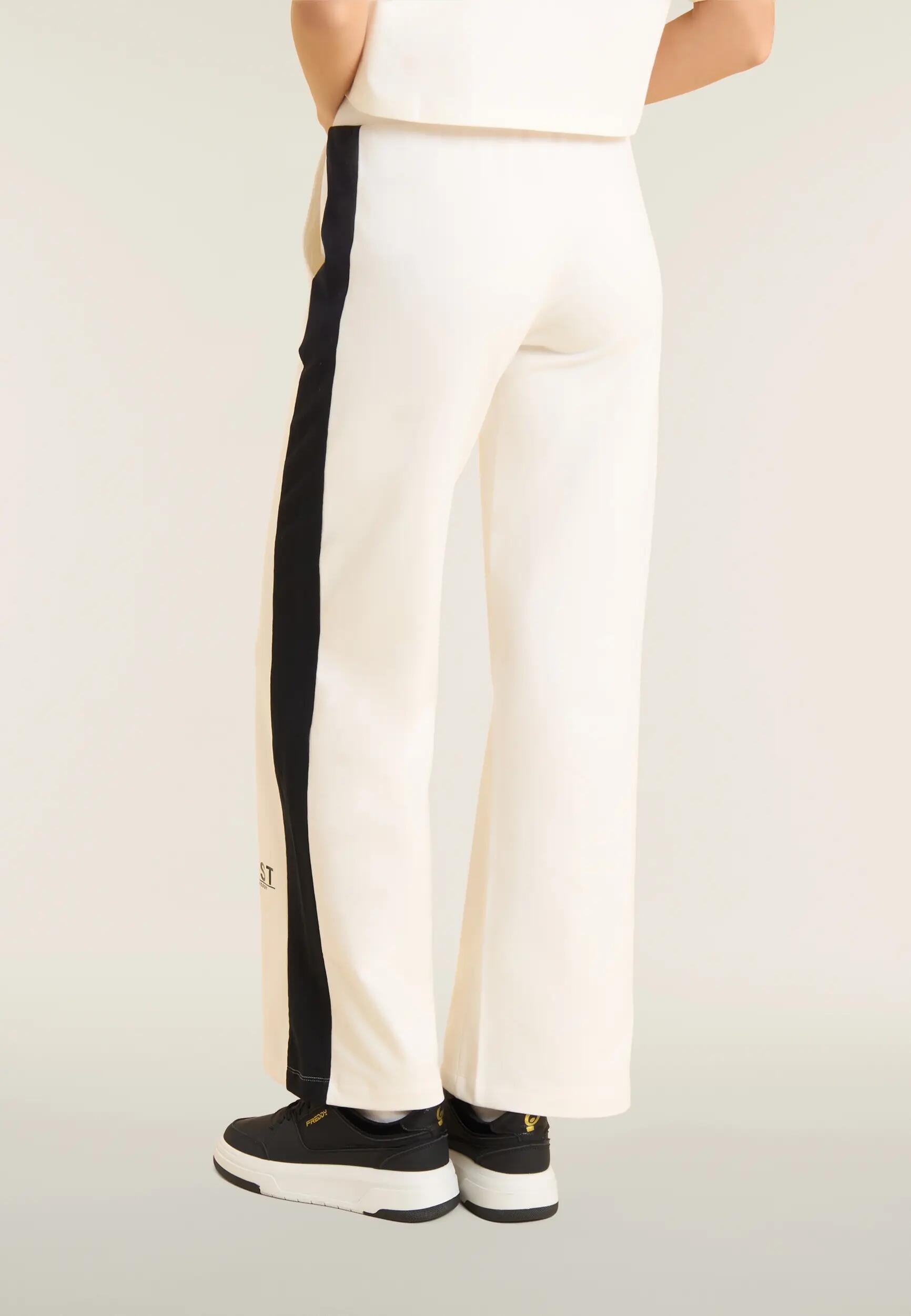 Pantalón deportivo en felpa de pernera ancha para mujer 3/6