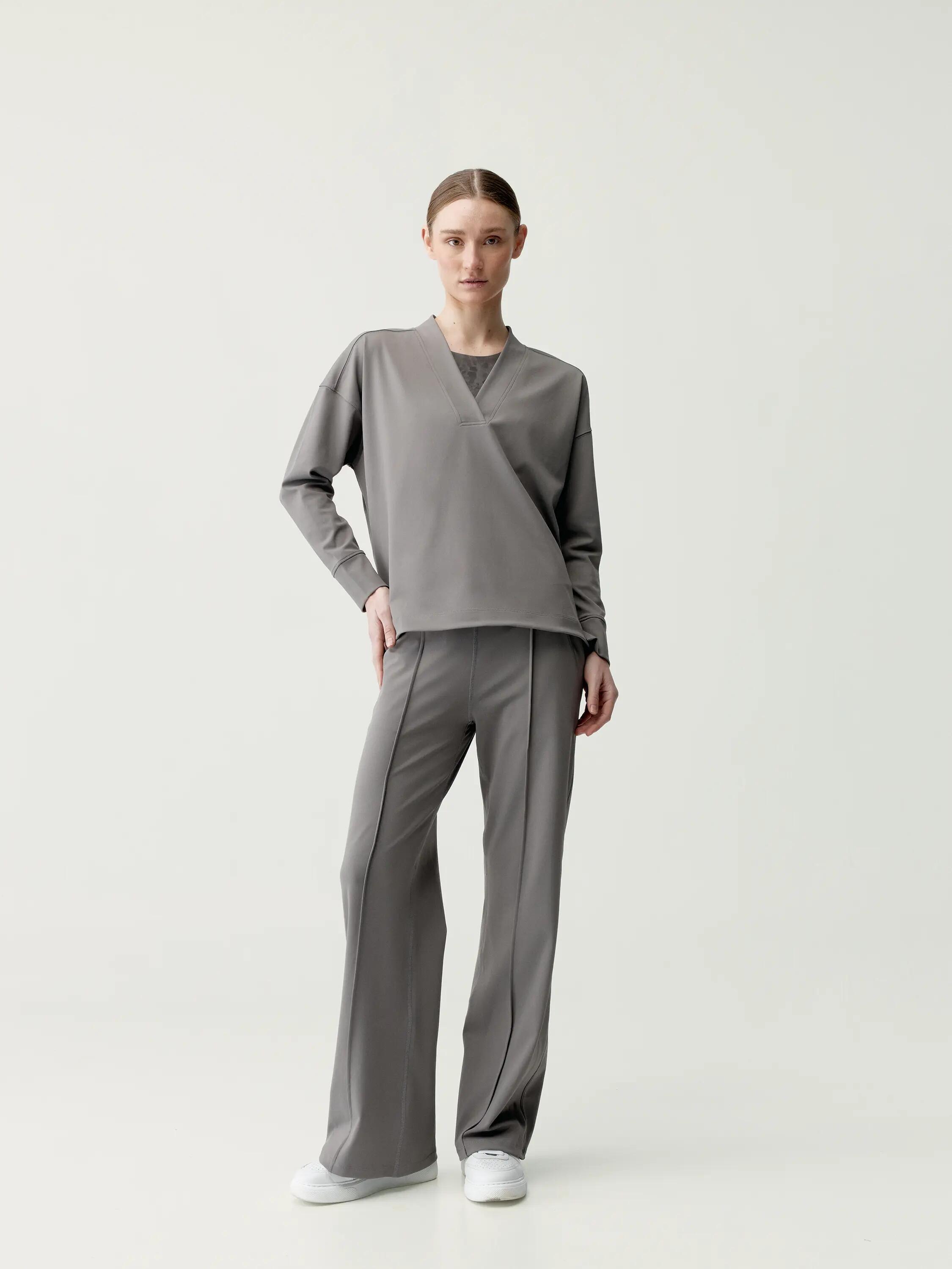 Sporthose Damen Lua Polo Weites Bein mit Taschen Gewebe 4/5